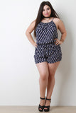 Paisley Print Romper