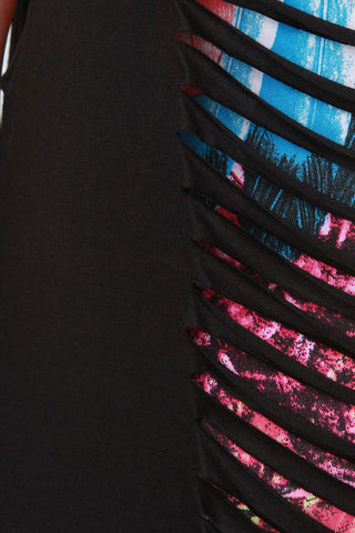 Slit Center Midi Cover-Up Top