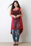 Slit Center Midi Cover-Up Top