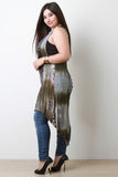 Tie-Dye Center Slit Cover-Up Top