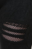 Mineral Wash Distressed Fishnet Insert Leggings