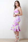 Floral Midi Mermaid Dress