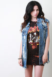 Distressed Boyfriend Denim Vest