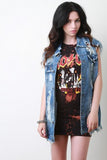Distressed Boyfriend Denim Vest