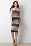 Tie Dye Tube Midi Dress